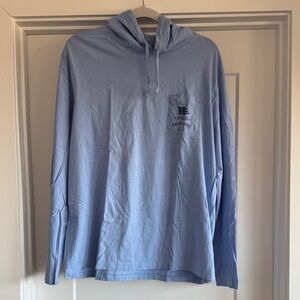 POLO RALPH LAUREN GRAPHIC LIGHT BLUE LONG SLEEVE POCKET TSHIRT
